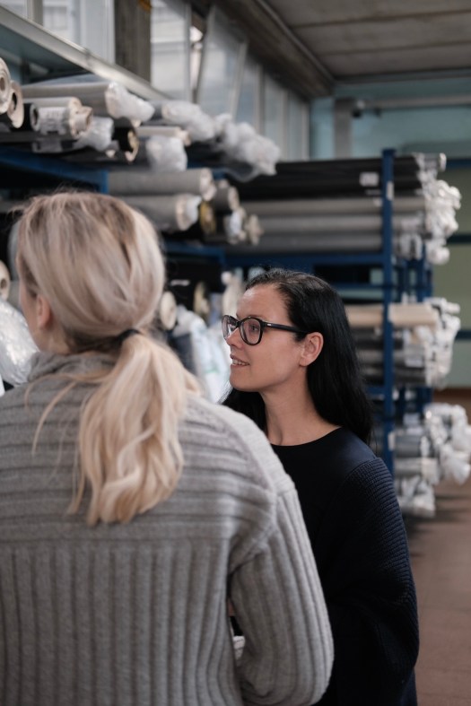 Musterabteilung Denim Gewebe